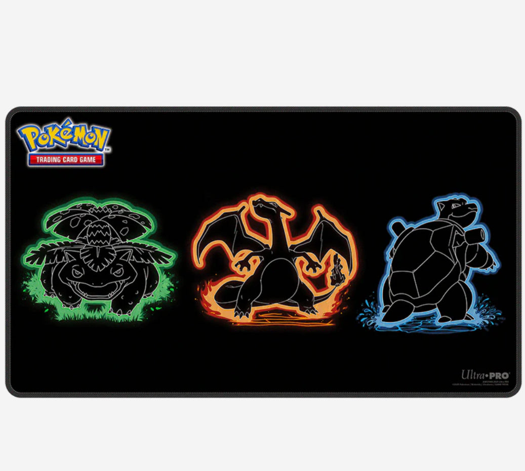 Holofoil Pokemon Neon Kanto Playmat